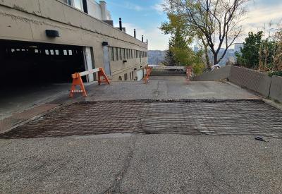 Snow melting system-for building ramp entry in Edmonton using MI heating cable