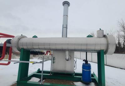 Heat Trace and insulation installed for a large tank located in North Dakota USA.
