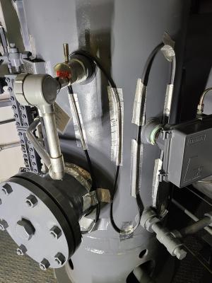 Tank heat Trace using self regulating heat trace cable to maintain 20C for industrial project in Calgary Alberta Canada .