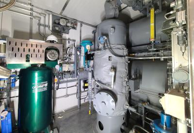 Tank Heat Trace and insulation installed for a fuel industrial skid in Airdrie, Alberta Canada.