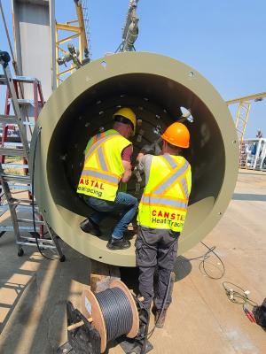 Tank heat trace for oil and gas project in Argentina